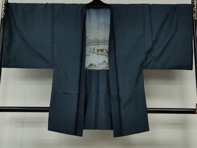 平和屋着物●男性　本場大島紬　アンサンブル　吉祥文　正絹　逸品　CABE6864ut