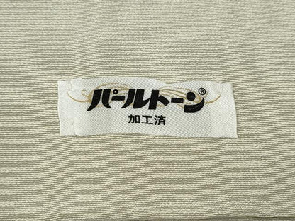 平和屋着物●訪問着　友禅　作家物　人物舟花文　たたき染め　正絹　逸品　CABE6875ut
