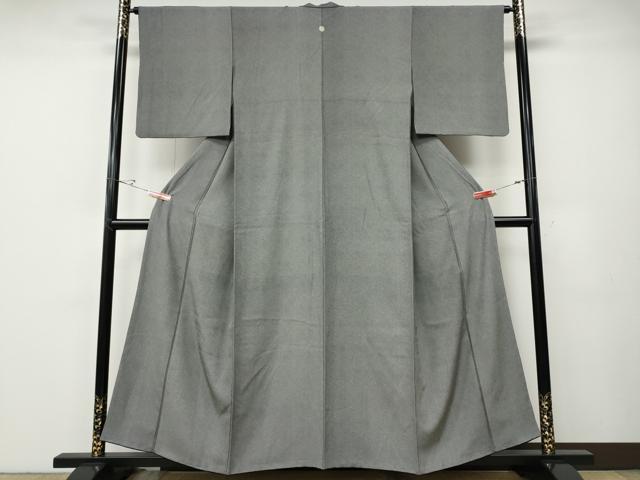 平和屋着物●江戸小紋　鮫小紋柄　黒地　正絹　逸品　CABE6882ut