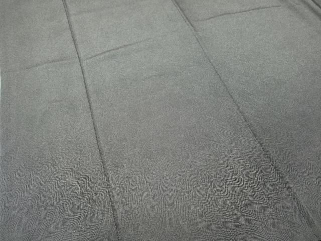 平和屋着物●江戸小紋　鮫小紋柄　黒地　正絹　逸品　CABE6882ut