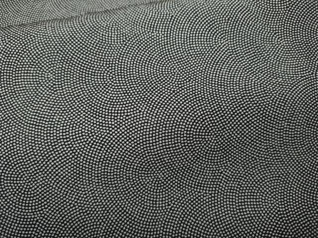 平和屋着物●江戸小紋　鮫小紋柄　黒地　正絹　逸品　CABE6882ut