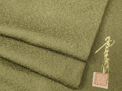 平和屋着物●江戸小紋　作家物　鮫小紋柄　正絹　逸品　CABE6886ut