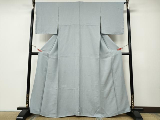 平和屋着物●上質な色無地　吉祥地紋　淡藤色　正絹　逸品　CABE6891ut