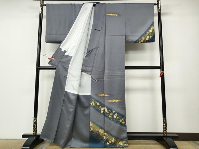 平和屋着物○訪問着 箔散らし 暈し染め 金銀彩 正絹 逸品 CABE6901ut