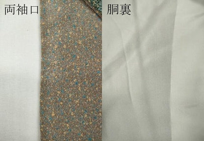 平和屋着物●訪問着　枝椿松花文　たたき染め　金彩　正絹　逸品　CABE6902ut