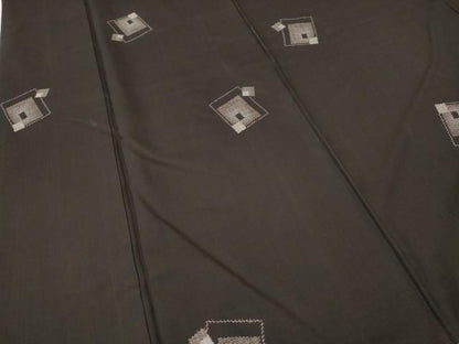 平和屋着物●本場大島紬　9マルキ　地空き　色紙重ね文　正絹　逸品　CABE6915ut