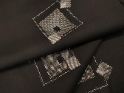 平和屋着物●本場大島紬　9マルキ　地空き　色紙重ね文　正絹　逸品　CABE6915ut