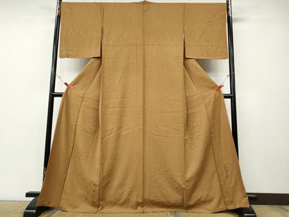 平和屋着物●上質な小紋　作家物　横段花唐草吉祥文　正絹　逸品　未使用　CABE6925ut