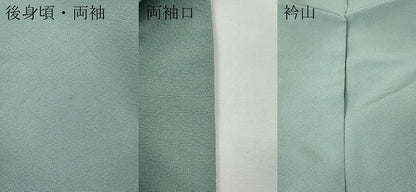 平和屋着物●上質な色無地　秘色色　正絹　逸品　CABE6929ut