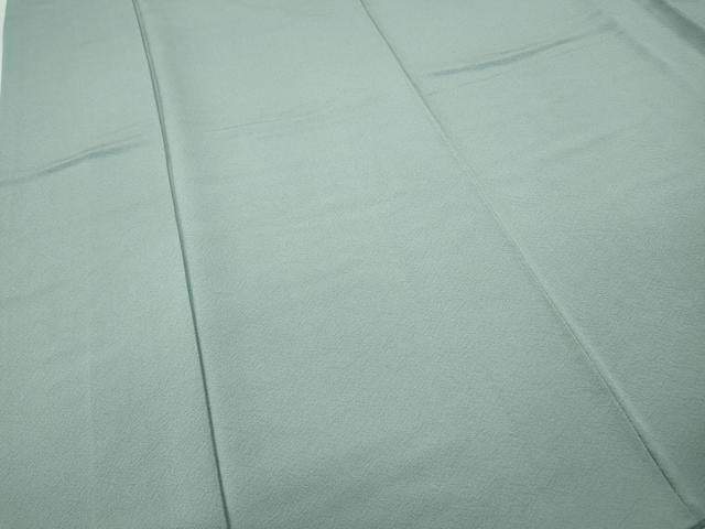 平和屋着物●上質な色無地　秘色色　正絹　逸品　CABE6929ut