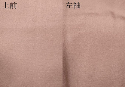 平和屋着物●上質な色無地　珊瑚色　正絹　逸品　未使用　CABE6932ut