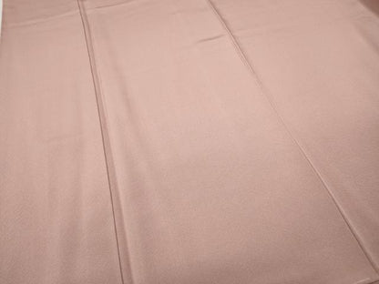 平和屋着物●上質な色無地　珊瑚色　正絹　逸品　未使用　CABE6932ut