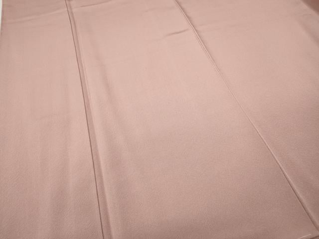 平和屋着物●上質な色無地　珊瑚色　正絹　逸品　未使用　CABE6932ut