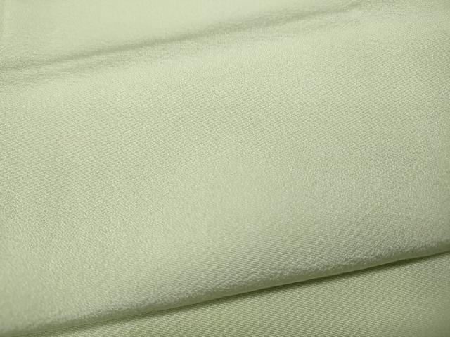 平和屋着物●上質な色無地　白緑色　正絹　逸品　CABE6942ut