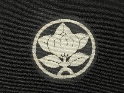 平和屋着物●本加賀友禅作家　直江良三　黒留袖　花鳥文　正絹　逸品　CABE6946ut
