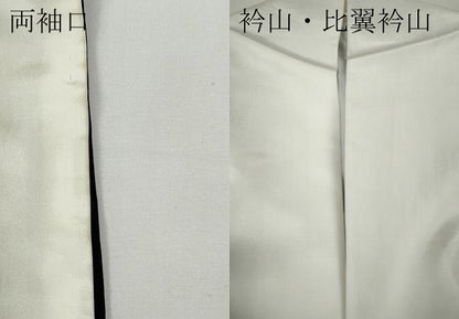 平和屋着物●豪華黒留袖　正倉院吉祥花鳥文　金彩　正絹　逸品　CABE6947ut