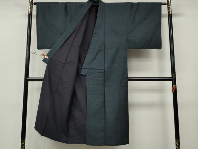 平和屋着物●男性　本場大島紬　アンサンブル　100亀甲　総詰め　証紙付き　正絹　逸品　CABE6952ut