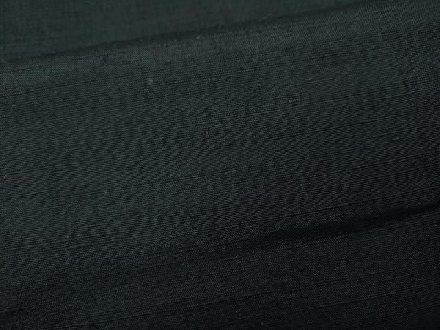 平和屋着物●男性　紬　アンサンブル　藍鉄色　正絹　逸品　CABE6954ut
