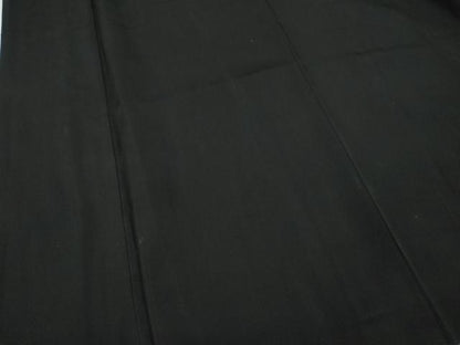平和屋着物●男性　黒紋付　羽織セット　羽裏：一富士二鷹三茄子　正絹　逸品　CABE6956ut