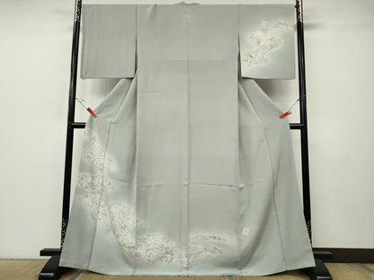 平和屋着物●訪問着　墨流し吉祥文　正絹　逸品　CABE6959ut