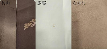 平和屋着物●訪問着　舞花文　暈し染め　金彩　正絹　逸品　CABE6961ut