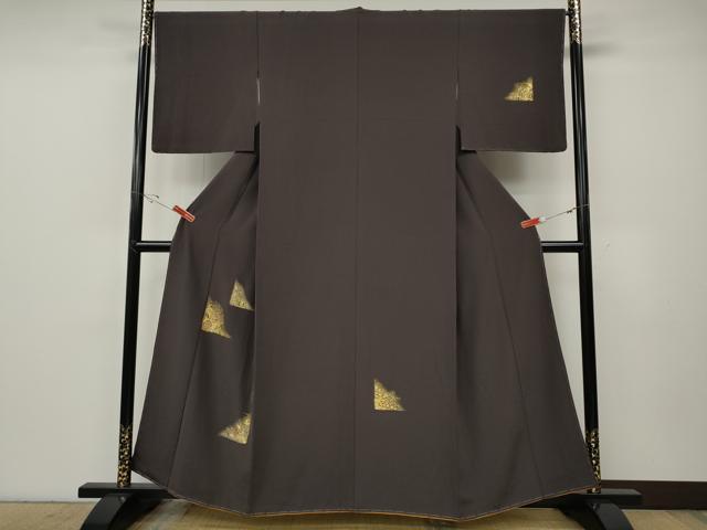 平和屋着物●訪問着　竹屋町刺繍　更紗花蝶文　金彩　やまと誂製　正絹　逸品　CABE6968ut