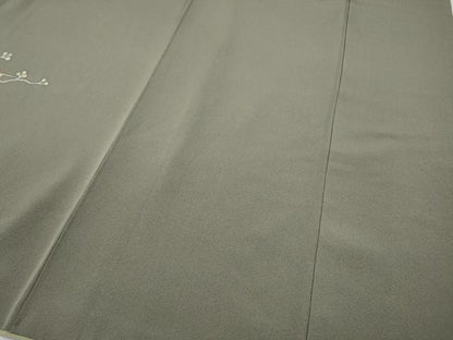 平和屋着物●訪問着　駒刺繍　枝花文　金彩　正絹　逸品　CABE6972ut