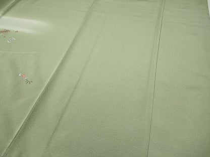 平和屋着物●訪問着　駒刺繍　宝尽くし蒔絵花文　暈し染め　正絹　逸品　CABE6976ut
