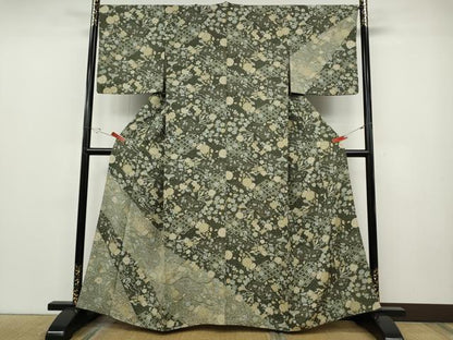 平和屋着物●訪問着　辻が花　正絹　逸品　CABE6977ut