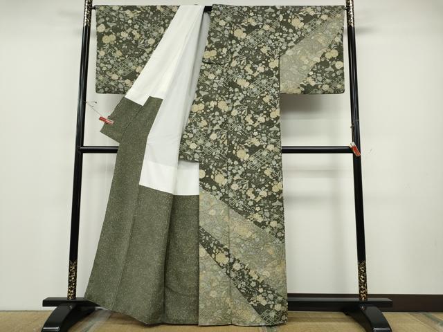 平和屋着物●訪問着　辻が花　正絹　逸品　CABE6977ut