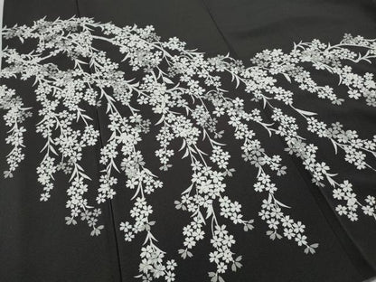 平和屋着物●訪問着　枝垂れ桜文　正絹　逸品　CABE6978ut
