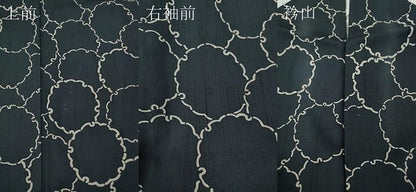 平和屋着物●上質な小紋　紬地　雪輪文　正絹　逸品　CABE6980ut