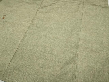 平和屋着物●訪問着　本場大島紬　総刺繍　草花丸文　金糸　正絹　逸品　未使用　CABE6997ut