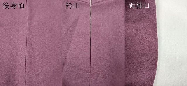 平和屋着物●上質な色無地　京紫色　正絹　逸品　CABE7001ut