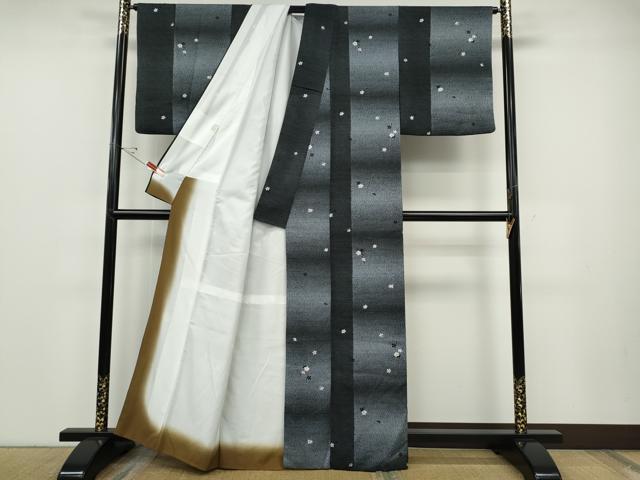 平和屋着物●小紋　舞花間道　さんび謹製　洗える着物　CABE7002ut