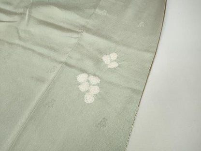 平和屋着物●訪問着　絞り　刺繍　地紙草花文　金彩　正絹　逸品　CABE7003ut