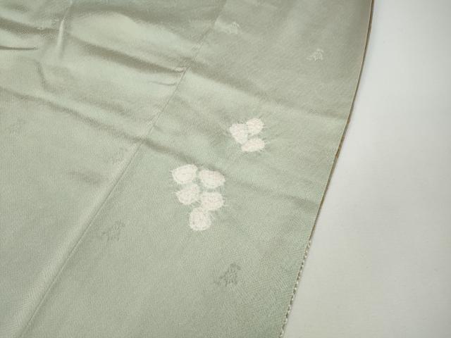 平和屋着物●訪問着　絞り　刺繍　地紙草花文　金彩　正絹　逸品　CABE7003ut