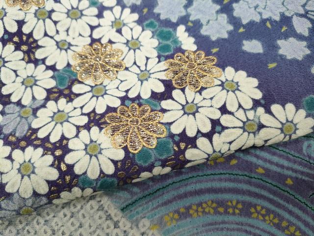 平和屋着物●ブライダルファッションデザイナー・桂由美　黒留袖　刺繍　立波草花文　十二単風　暈し染め　金糸　逸品　未使用　CABE7011ut