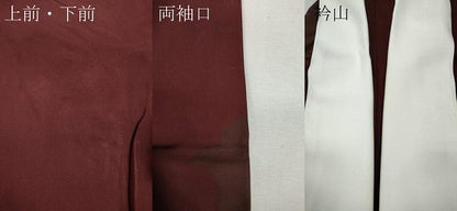平和屋着物●長襦袢　無双仕立て　テントウムシ　てんとう虫　正絹　逸品　CABE7017ut
