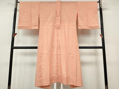 平和屋着物●長襦袢　無双仕立て　舞桜文　半衿刺繍　洗える着物　CABE7021ut