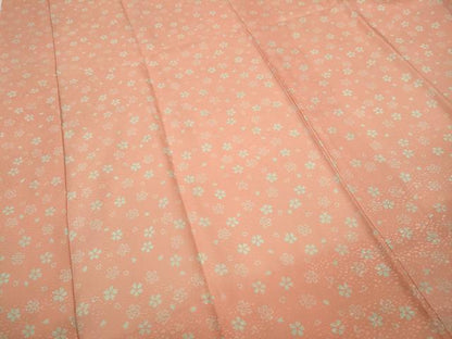 平和屋着物●長襦袢　無双仕立て　舞桜文　半衿刺繍　洗える着物　CABE7021ut