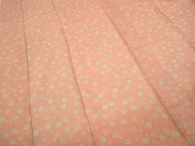 平和屋着物●長襦袢　無双仕立て　舞桜文　半衿刺繍　洗える着物　CABE7021ut