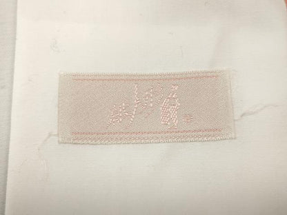 平和屋着物●長襦袢　無双仕立て　舞桜文　半衿刺繍　洗える着物　CABE7021ut