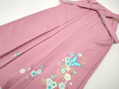平和屋着物●女性　行灯袴　総刺繍　ラインストーン　舞蝶花文　金糸　洗える着物　CABE7022ut