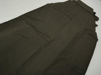 平和屋着物●男性　馬乗り袴　縞　正絹　逸品　CABE7026ut