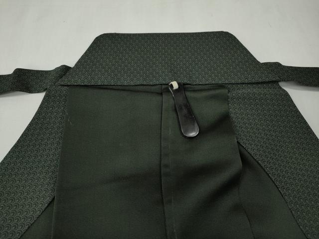 平和屋着物●男性　馬乗り袴　青海波文　正絹　逸品　CABE7027ut