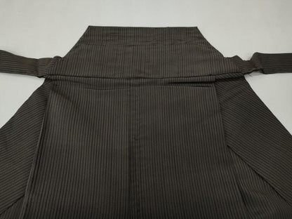 平和屋着物●男性　馬乗り袴　縞　正絹　逸品　CABE7029ut