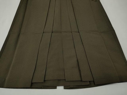 平和屋着物●男性　本場神代仙台平　馬乗り袴　縞　正絹　逸品　CABE7030ut
