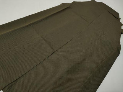 平和屋着物●男性　本場神代仙台平　馬乗り袴　縞　正絹　逸品　CABE7030ut