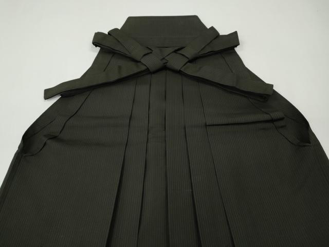 平和屋着物●男性　馬乗り袴　縞　正絹　逸品　CABE7031ut
